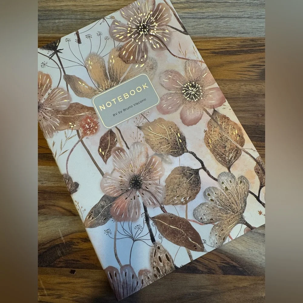 3 for $15 Bruno Visconti Soft Touch Blush and Golden Flowers Journal A5 NEW